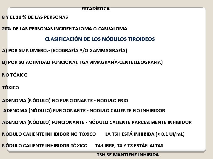 ESTADÍSTICA 8 Y EL 10 % DE LAS PERSONAS 20% DE LAS PERSONAS INCIDENTALOMA