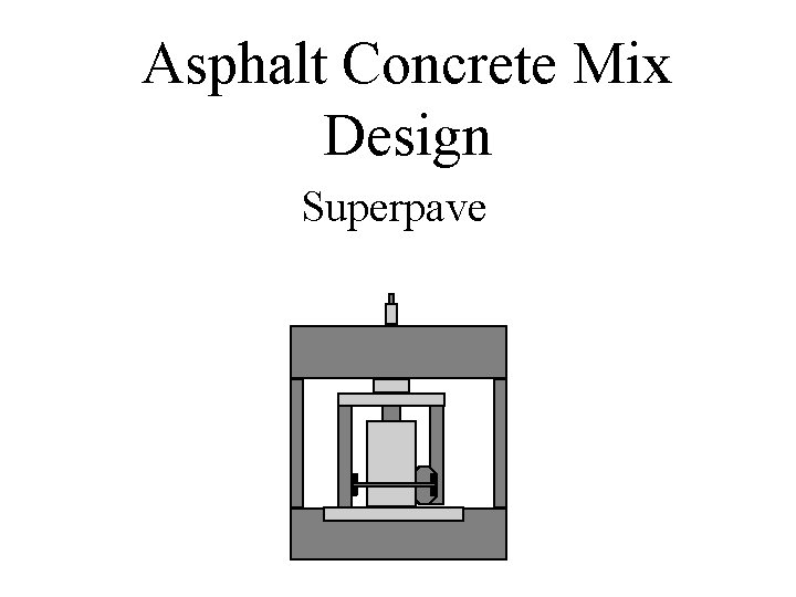 Asphalt Concrete Mix Design Superpave 