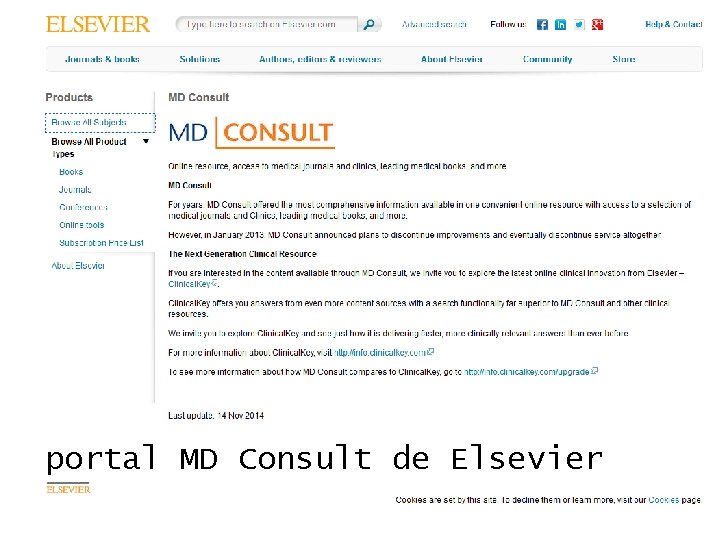 portal MD Consult de Elsevier 