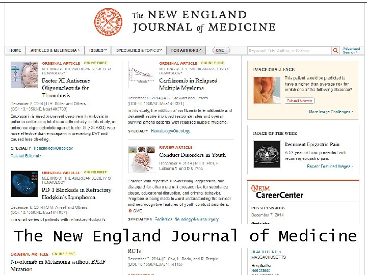 The New England Journal of Medicine 