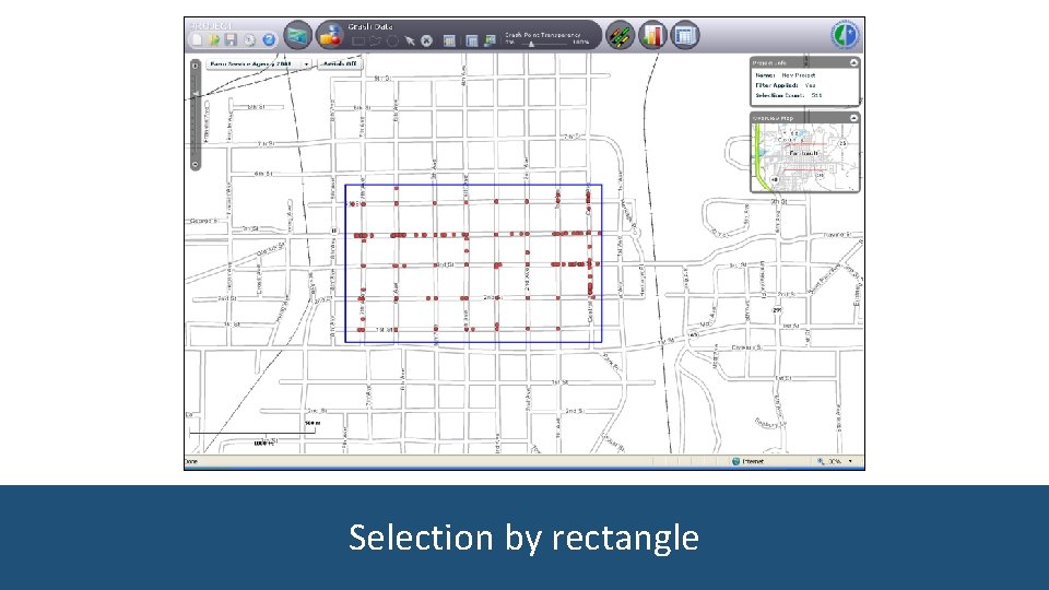 Selection by rectangle 