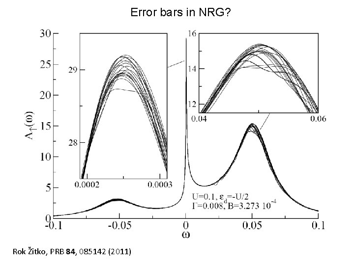 Error bars in NRG? Rok Žitko, PRB 84, 085142 (2011) 