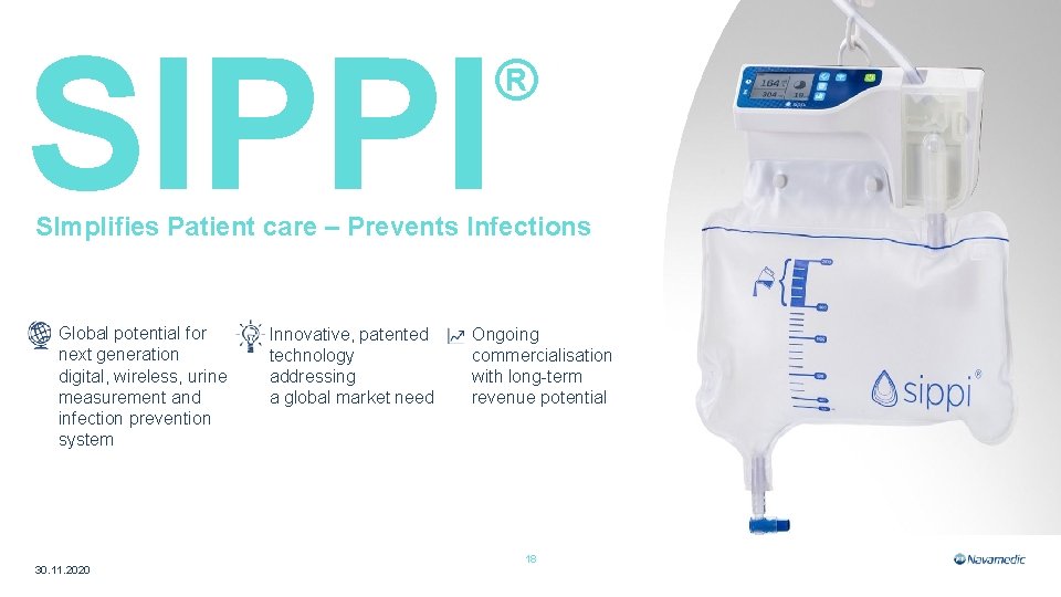 SIPPI ® SImplifies Patient care – Prevents Infections Global potential for next generation digital,