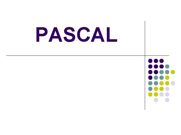 PASCAL 