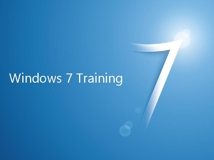 Windows 7 Training 
