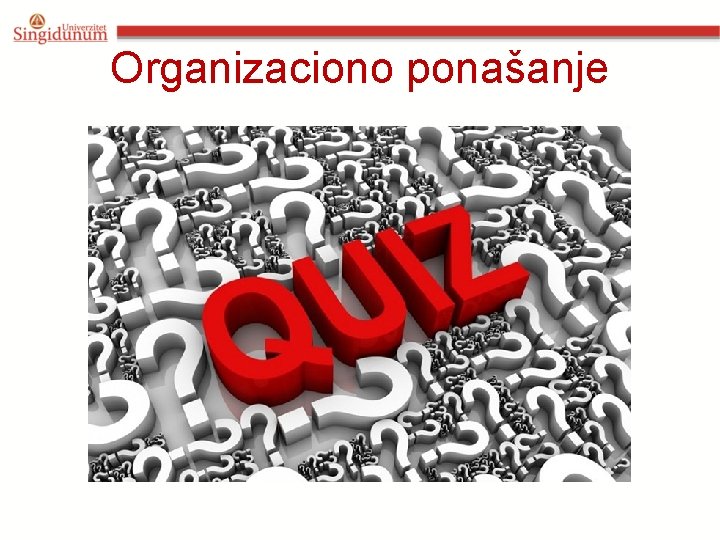 Organizaciono ponašanje 