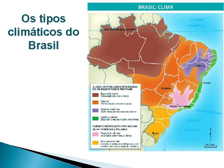 Os tipos climáticos do Brasil 