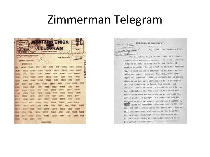 Zimmerman Telegram Zimmerman Telegram