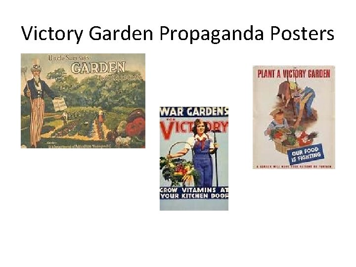 Victory Garden Propaganda Posters Victory Garden Propaganda Posters