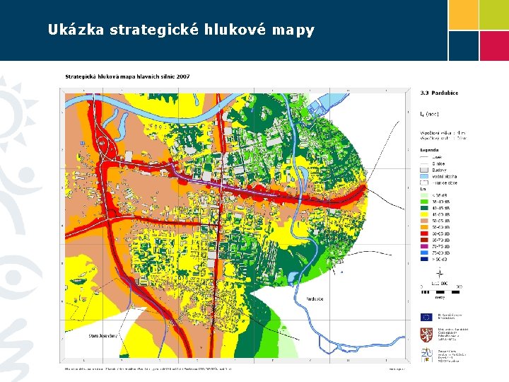 Ukázka strategické hlukové mapy 8 