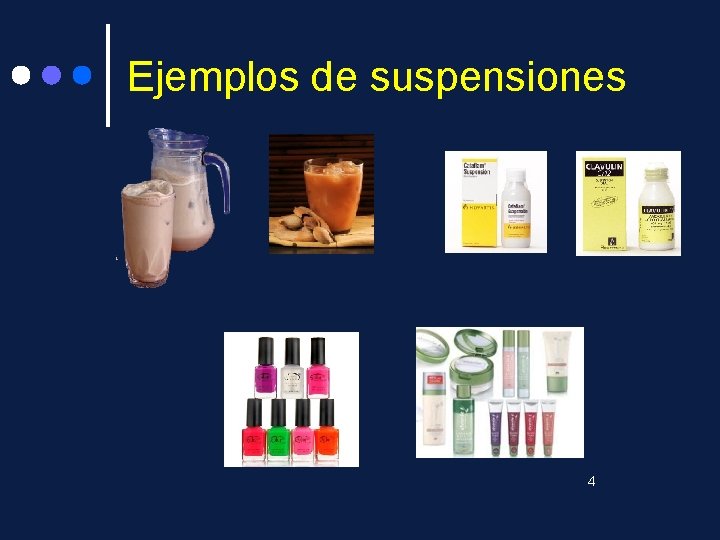 Ejemplos de suspensiones 4 