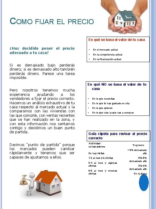 COMO FIJAR EL PRECIO En qué se basa el valor de tu casa ¿Has