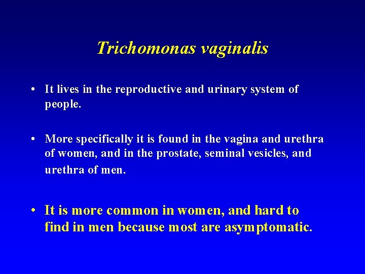 Trichomonas harc