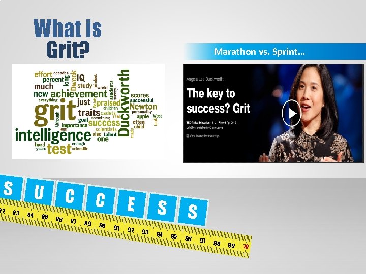 What is Grit? Marathon vs. Sprint… 1 S 82 U 83 84 85 C What is Grit? Marathon vs. Sprint… 1 S 82 U 83 84 85 C