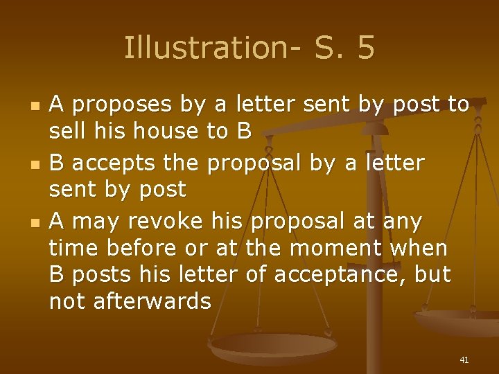 Illustration- S. 5 n n n A proposes by a letter sent by post