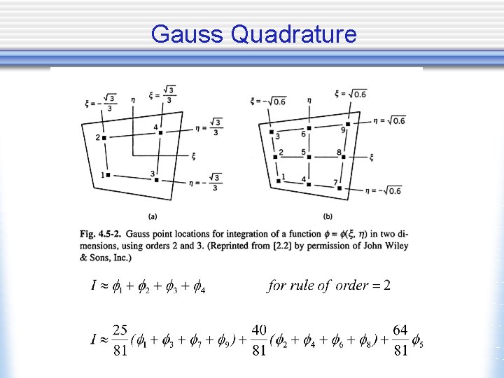Gauss Quadrature 