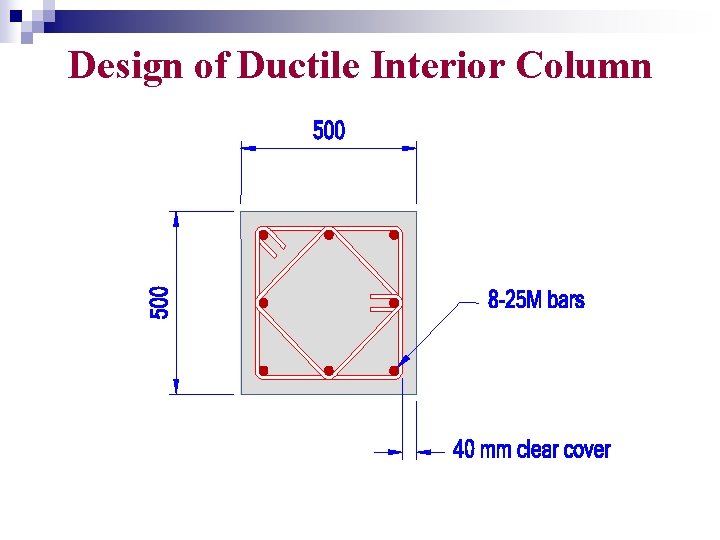 Design of Ductile Interior Column 