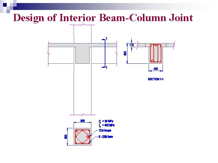 Design of Interior Beam-Column Joint 