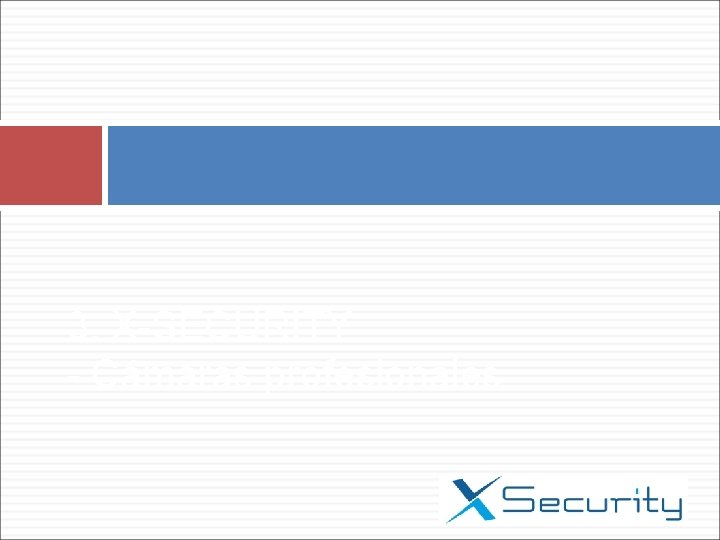 3. X-SECURITY - Cámaras profesionales 