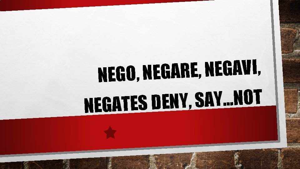 , I V A G E N , E NEGO, NEGAR T O N , I V A G E N , E NEGO, NEGAR T O N
