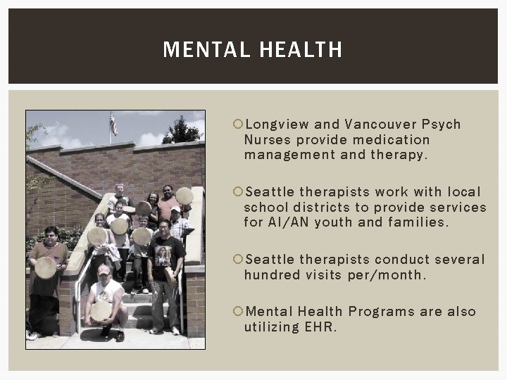 MENTAL HEALTH Longview and Vancouver Psych Nurses provide medication management and therapy. Seattle therapists