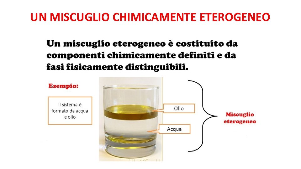 UN MISCUGLIO CHIMICAMENTE ETEROGENEO 
