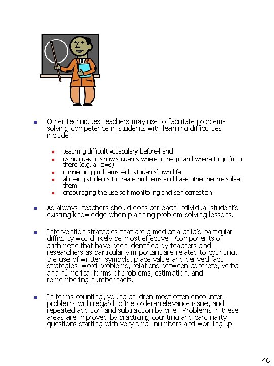 n Other techniques teachers may use to facilitate problemsolving competence in students with learning n Other techniques teachers may use to facilitate problemsolving competence in students with learning