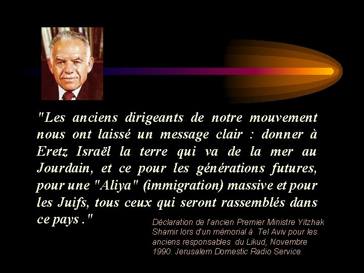 "Les anciens dirigeants de notre mouvement nous ont laissé un message clair : donner