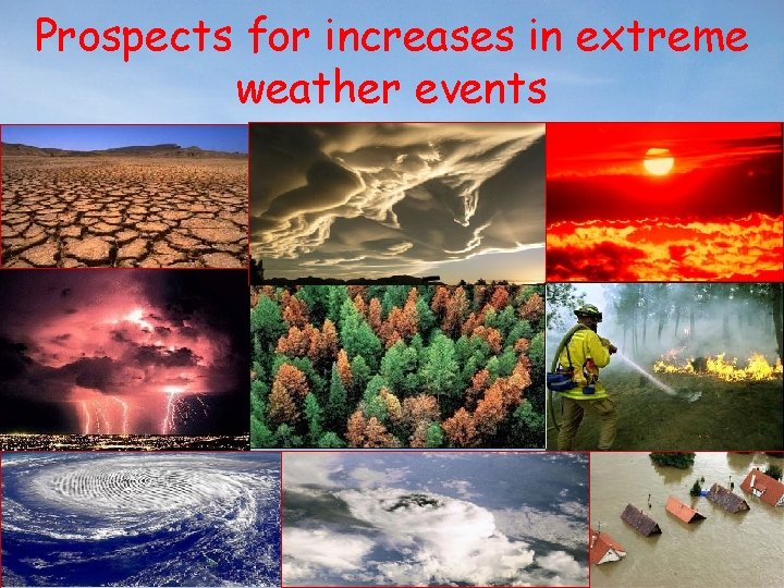 Prospects for increases in extreme weather events 