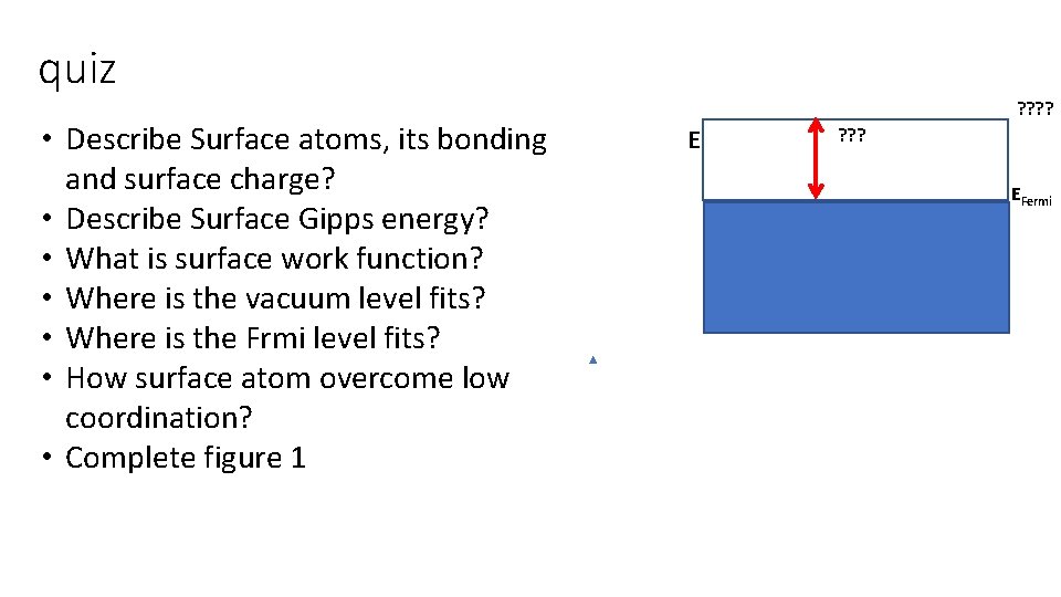 quiz • Describe Surface atoms, its bonding and surface charge? • Describe Surface Gipps