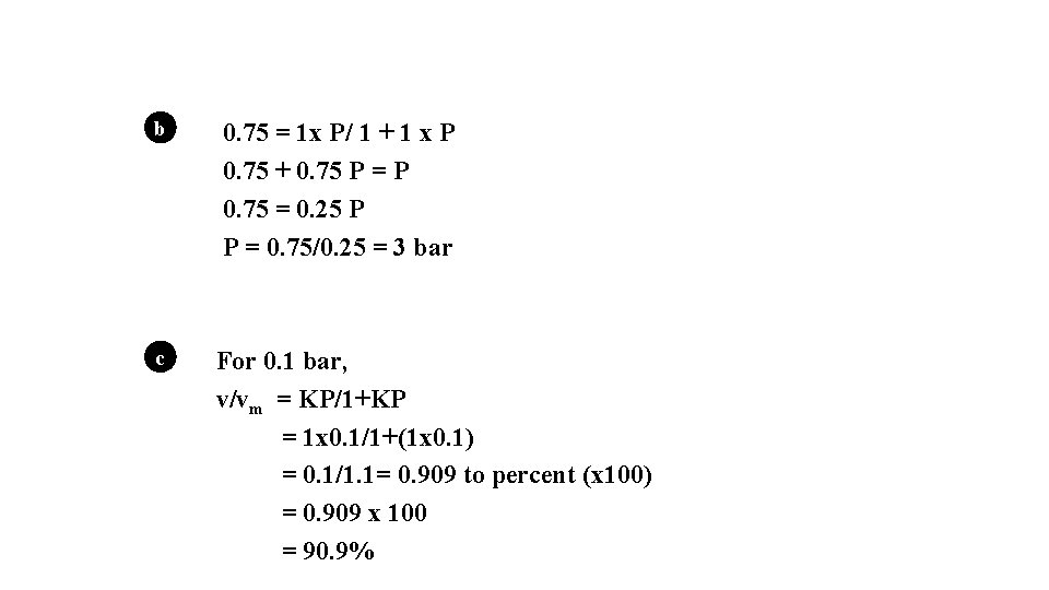 b 0. 75 = 1 x P/ 1 + 1 x P 0. 75