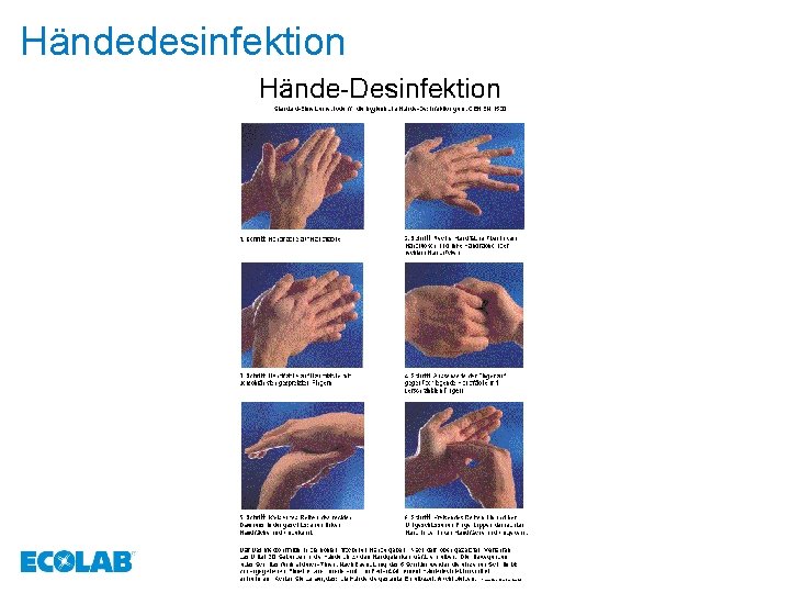 Händedesinfektion 