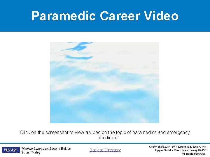 Paramedic Career Video Click on the screenshot to view a video on the topic Paramedic Career Video Click on the screenshot to view a video on the topic
