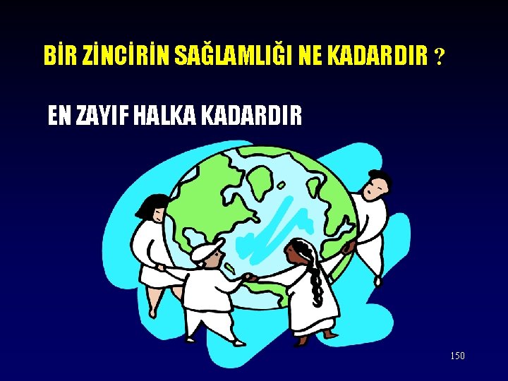 BİR ZİNCİRİN SAĞLAMLIĞI NE KADARDIR ? EN ZAYIF HALKA KADARDIR 150 