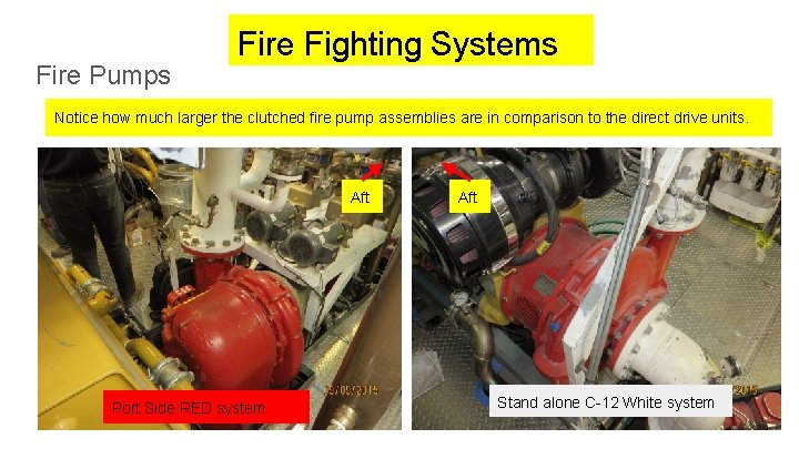 Fire Pumps Fire Fighting Systems Notice how much larger the clutched fire pump assemblies