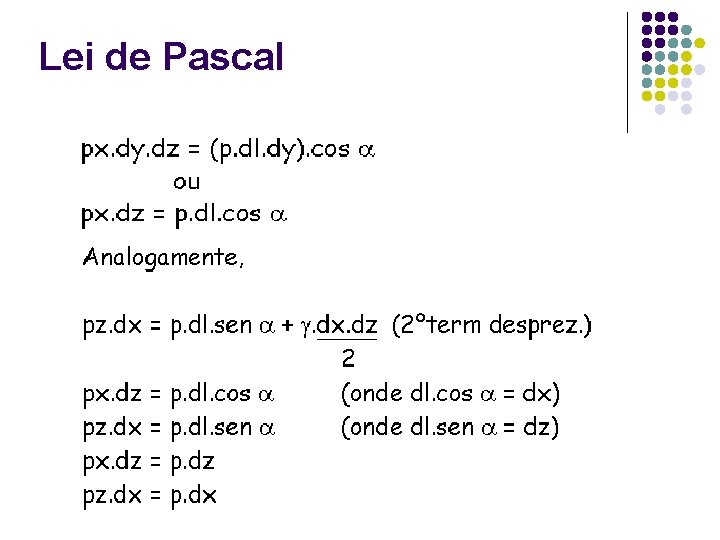 Lei de Pascal Lei de Pascal