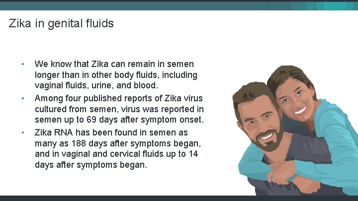 Zika in genital fluids • • • We know that Zika can remain in