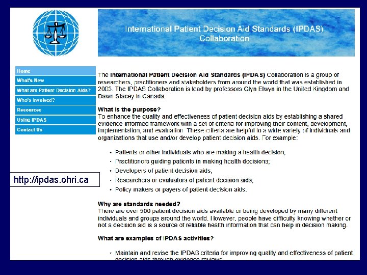 http: //ipdas. ohri. ca http: //ipdas. ohri. ca