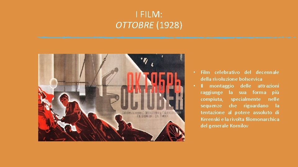I FILM: OTTOBRE (1928) • Film celebrativo del decennale della rivoluzione bolscevica • Il