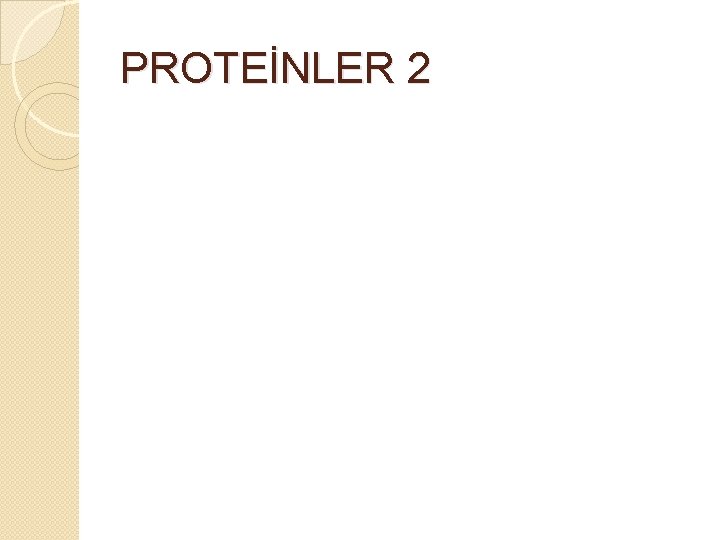 PROTEİNLER 2 