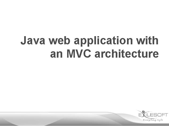 Java web application with an MVC architecture 