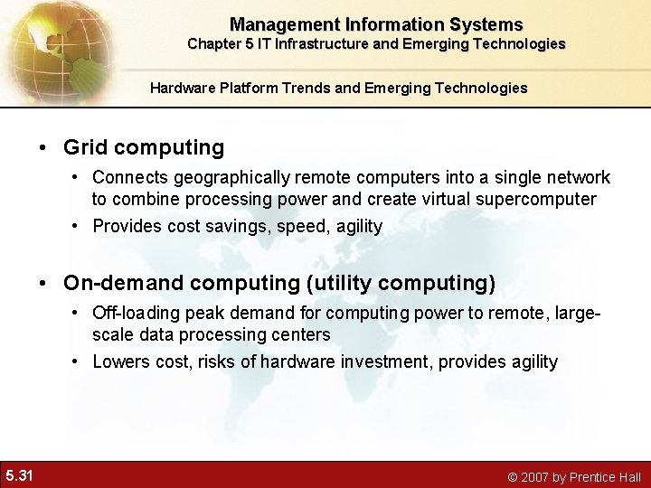 Management Information Systems Chapter 5 IT Infrastructure and Emerging Technologies Hardware Platform Trends and