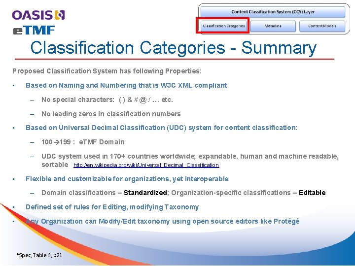 Classification Categories - Summary Proposed Classification System has following Properties: • Based on Naming