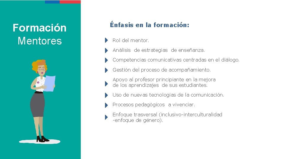 Formación Mentores Énfasis en la formación: Rol del mentor. Análisis de estrategias de enseñanza.