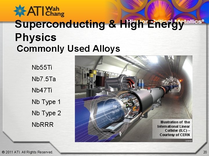 Superconducting & High Energy Physics Commonly Used Alloys Nb 55 Ti Nb 7. 5