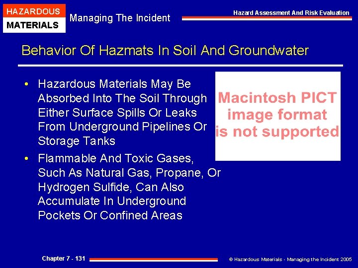 HAZARDOUS MATERIALS Managing The Incident Hazard Assessment And Risk Evaluation Behavior Of Hazmats In