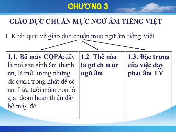 CHƯƠNG 3 GIÁO DỤC CHUẨN MỰC NGỮ M TIẾNG VIỆT 1. Khái quát về