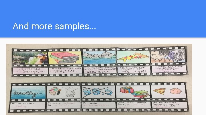 And more samples. . . 