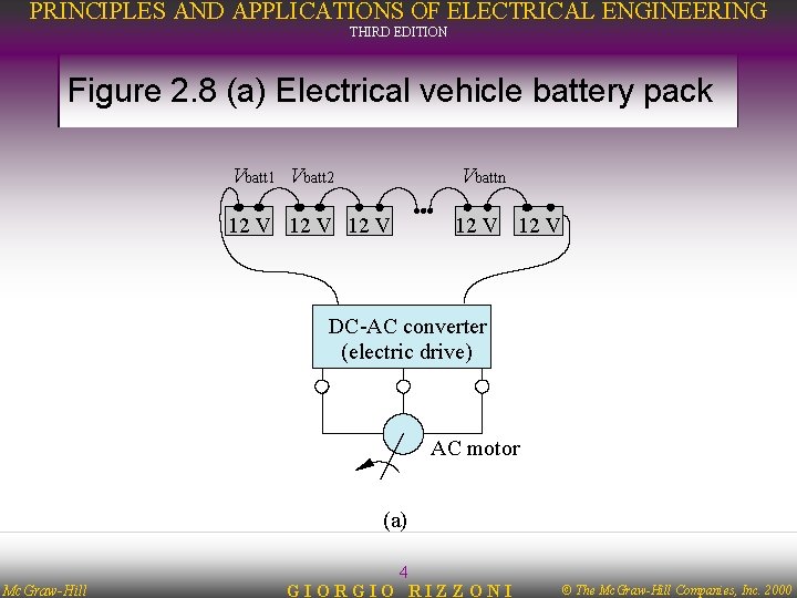 PRINCIPLES AND APPLICATIONS OF ELECTRICAL ENGINEERING THIRD EDITION Figure 2. 8 (a) Electrical vehicle