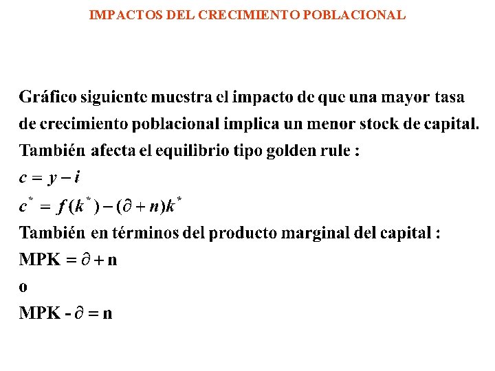 IMPACTOS DEL CRECIMIENTO POBLACIONAL 
